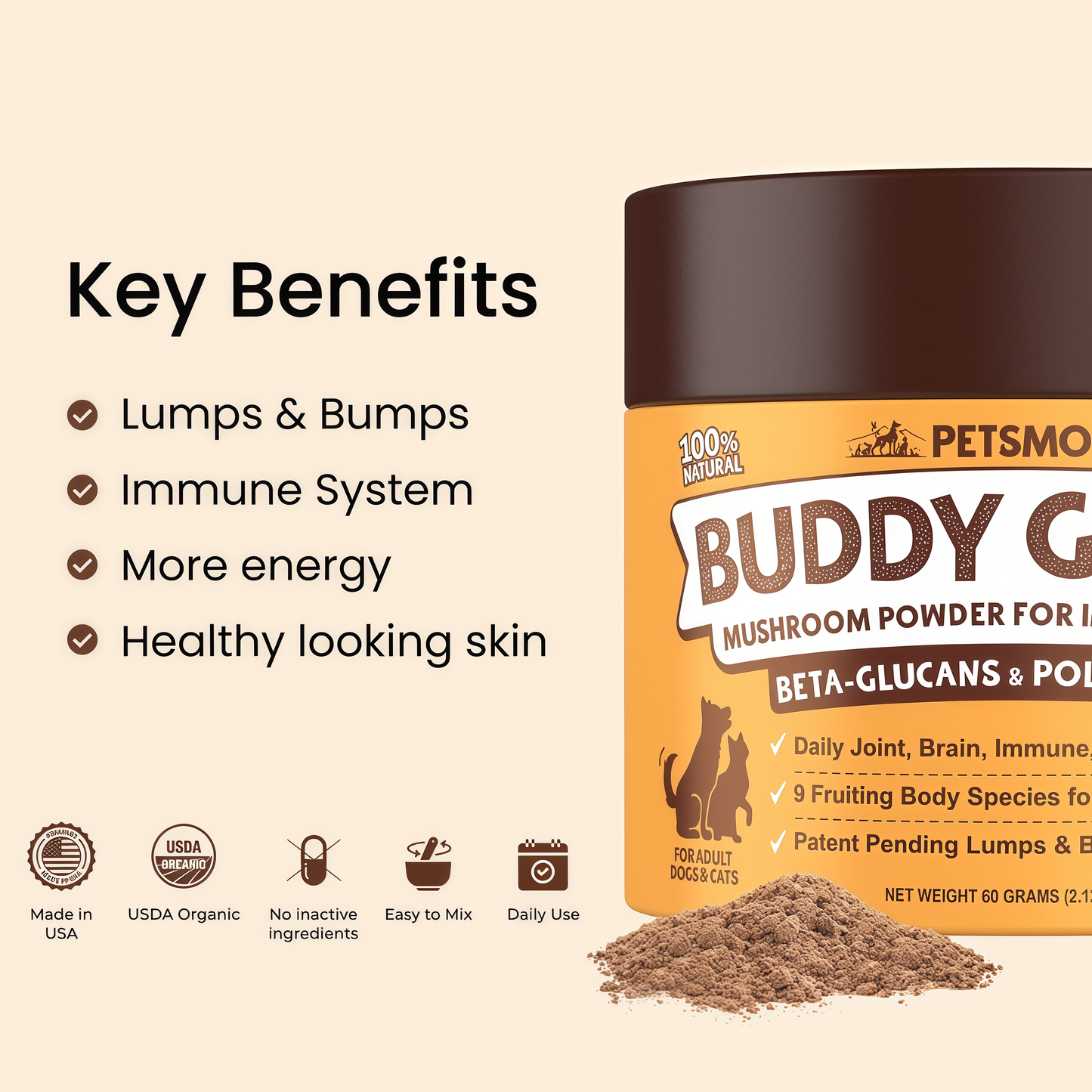 PETSMONT BUDDY GUARD: The Supplement For Dogs With Lumps & Bumps